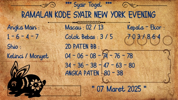 Prediksi New York Evening