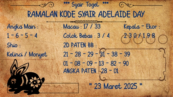 Prediksi Adelaide Day