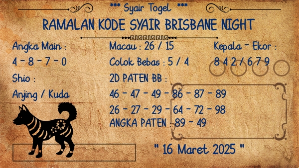 Prediksi Brisbane Night