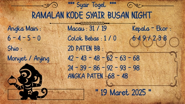 Prediksi Busan Night