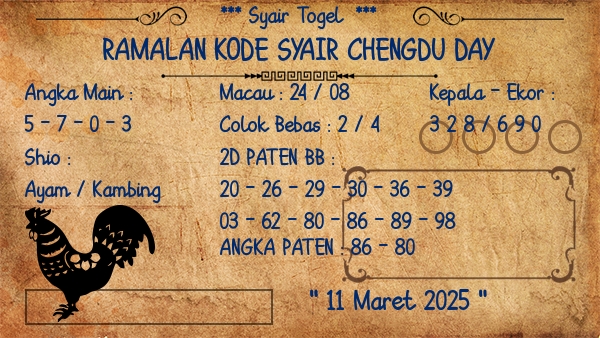 Prediksi Chengdu Day