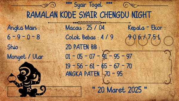 Prediksi Chengdu Night