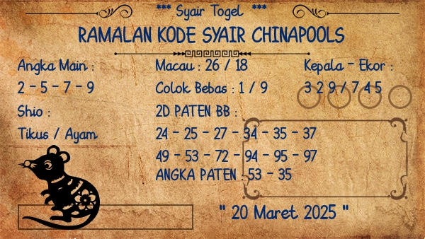 Prediksi Chinapools