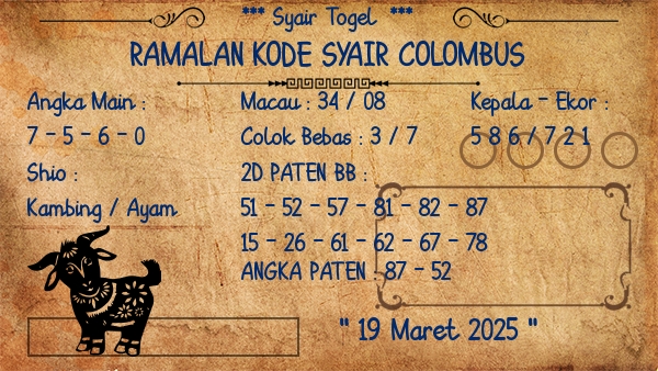 Prediksi Colombus