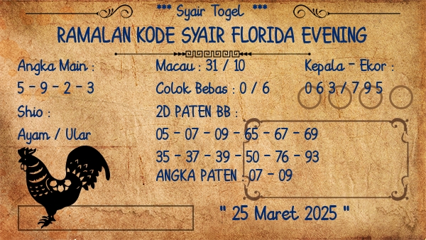 Prediksi Florida Evening