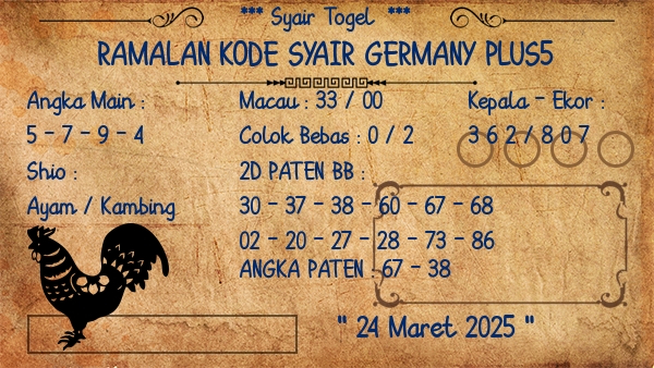 Prediksi Germany Plus5