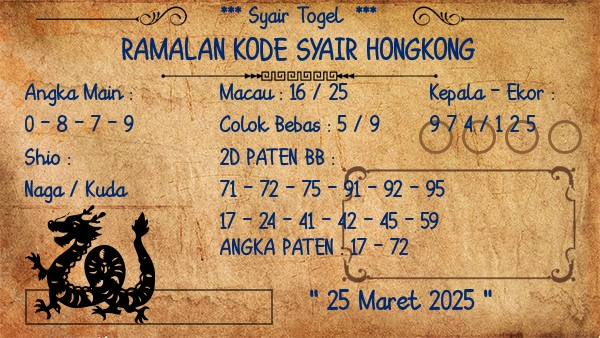 Prediksi Hongkong