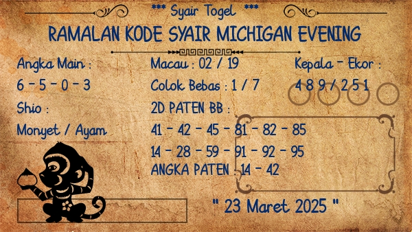 Prediksi Michigan Evening