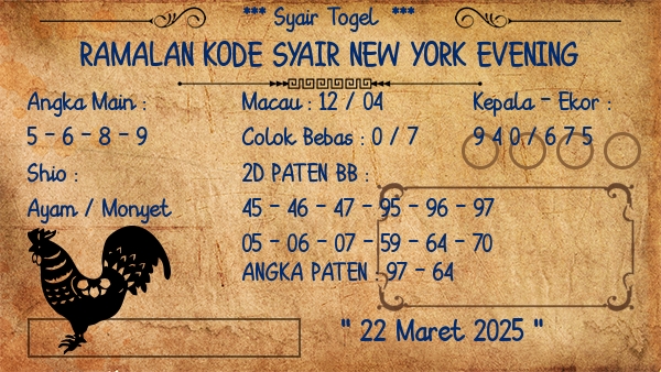 Prediksi New York Evening