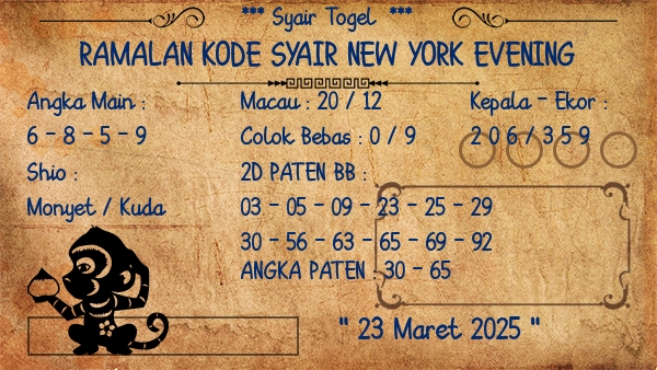 Prediksi New York Evening