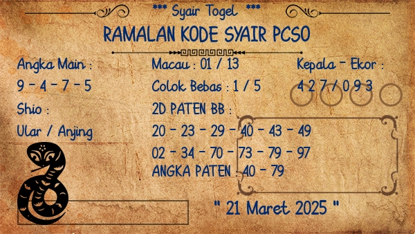 Prediksi Pcso