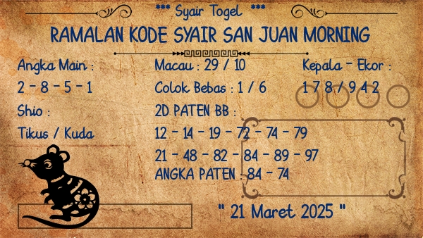 Prediksi San Juan Morning