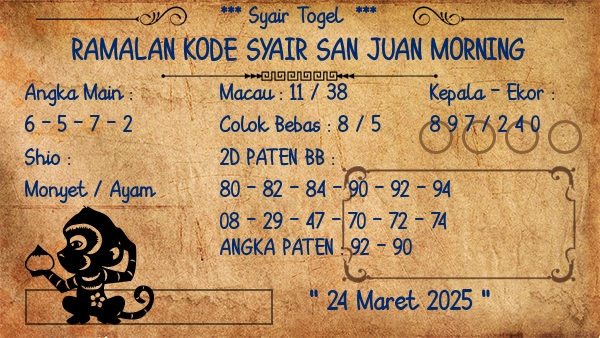 Prediksi San Juan Morning