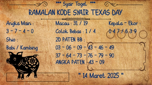 Prediksi Texas Day