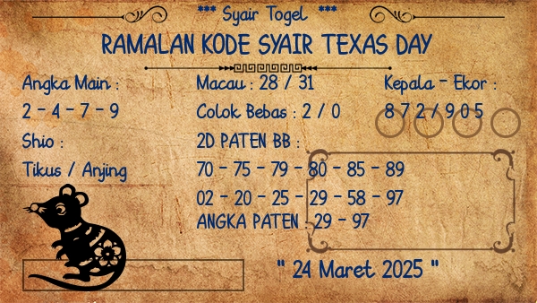 Prediksi Texas Day