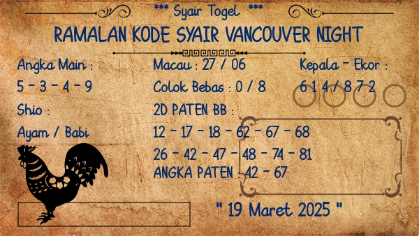 Prediksi Vancouver Night