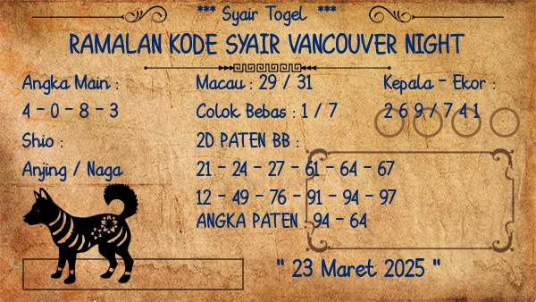 Prediksi Vancouver Night
