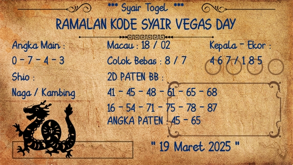 Prediksi Vegas Day