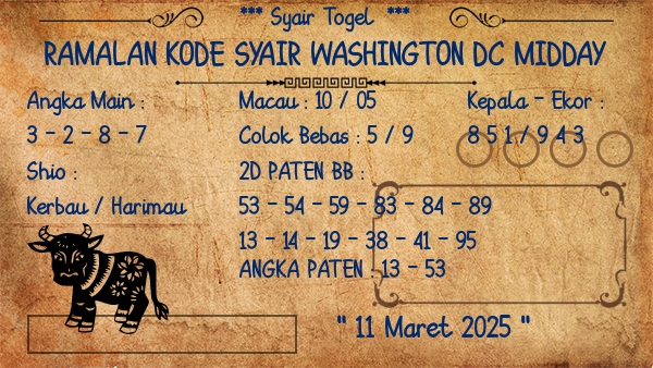 Prediksi Washington Dc Midday
